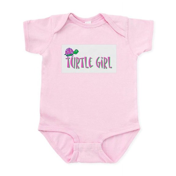 CafePress - Turtle Girl Infant Bodysuit - Baby Light Bodysuit, Size Newborn - 24 Months