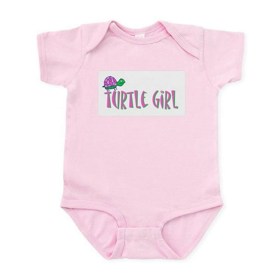 CafePress - Turtle Girl Infant Bodysuit - Baby Light Bodysuit, Size Newborn - 24 Months