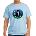 thumbnail image 1 of CafePress - Tuxedo Cat Among The Flowers Light T Shirt - Men's Classic Graphic T-Shirt, 1 of 4