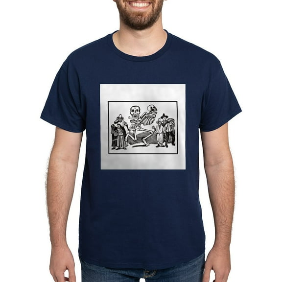 CafePress - Twentieth Century Calavera Dark T Shirt - Men's Classic Graphic Cotton T-Shirt