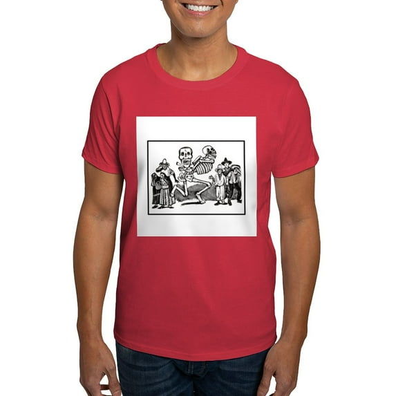 CafePress - Twentieth Century Calavera Dark T Shirt - Men's Classic Graphic Cotton T-Shirt