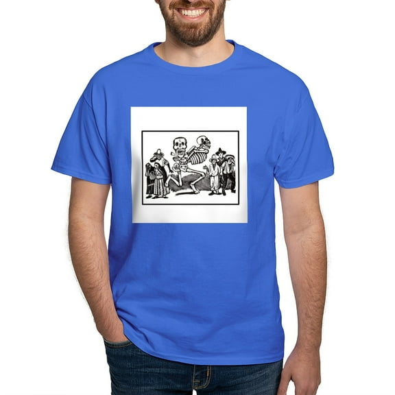 CafePress - Twentieth Century Calavera Dark T Shirt - Men's Classic Graphic Cotton T-Shirt