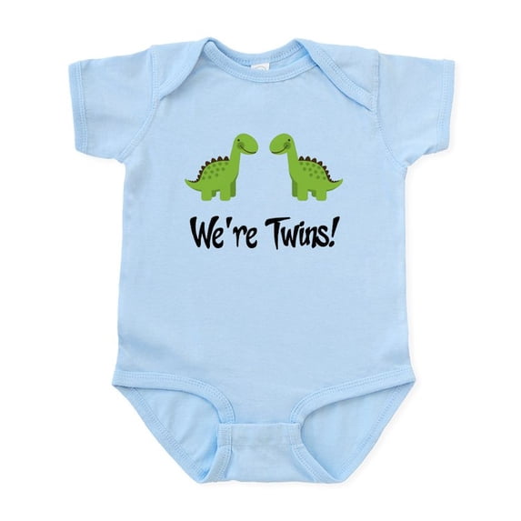 CafePress - Twin Dinosaurs Infant Bodysuit - Baby Light Bodysuit, Size Newborn - 24 Months