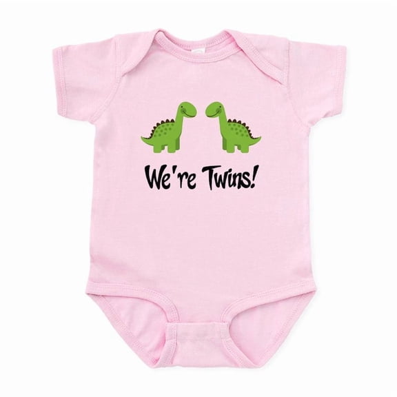 CafePress - Twin Dinosaurs Infant Bodysuit - Baby Light Bodysuit, Size Newborn - 24 Months