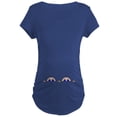 thumbnail image 1 of CafePress - Twin Peeking Babies Maternity T Shirt - Maternity Dark T-Shirt, 1 of 3