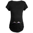 thumbnail image 1 of CafePress - Twin Peeking Babies Maternity T Shirt - Maternity Dark T-Shirt, 1 of 3