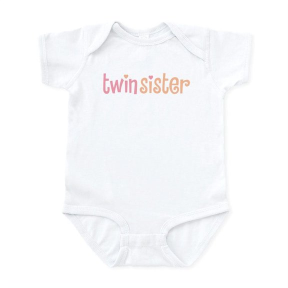 CafePress - Twin Sister Infant Creeper 2 Pink - Baby Light Bodysuit, Size Newborn - 24 Months
