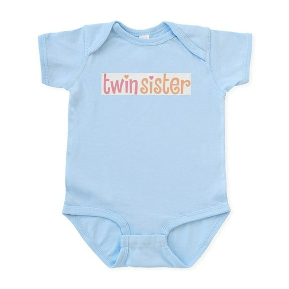 CafePress - Twin Sister Infant Creeper 2 Pink - Baby Light Bodysuit, Size Newborn - 24 Months