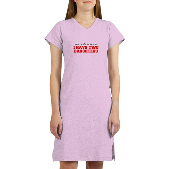 CafePress - Two Daughters Fresh Gray Red 3000 Women's Nightshi - Women's Nightshirt