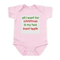 thumbnail image 1 of CafePress - Two Front Teeth For Xmas Infant Bodysuit - Baby Light Bodysuit, Size Newborn - 24 Months, 1 of 4