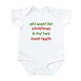 thumbnail image 1 of CafePress - Two Front Teeth For Xmas Infant Bodysuit - Baby Light Bodysuit, Size Newborn - 24 Months, 1 of 4