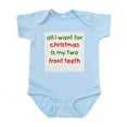 thumbnail image 1 of CafePress - Two Front Teeth For Xmas Infant Bodysuit - Baby Light Bodysuit, Size Newborn - 24 Months, 1 of 4