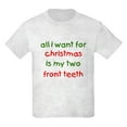 thumbnail image 1 of CafePress - Two Front Teeth For Xmas Kids T Shirt - Light T-Shirt Kids XS-XL, 1 of 4