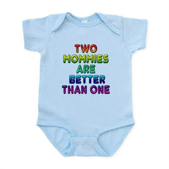 CafePress - Two Mommies, Infant Bodysuit - Baby Light Bodysuit, Size Newborn - 24 Months