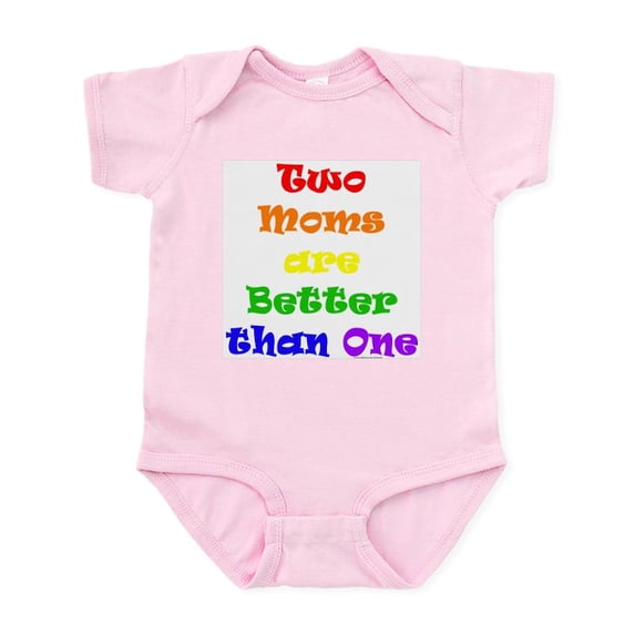 CafePress - Two Moms Infant Creeper - Baby Light Bodysuit, Size Newborn - 24 Months
