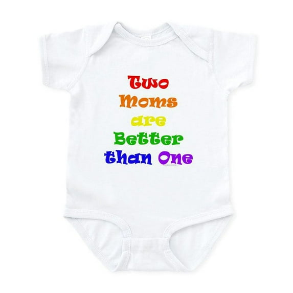CafePress - Two Moms Infant Creeper - Baby Light Bodysuit, Size Newborn - 24 Months