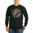 thumbnail image 1 of CafePress - Typographic Baseball Slang Words Long Sleeve T Shi - Long Sleeve Dark T-Shirt, 1 of 4