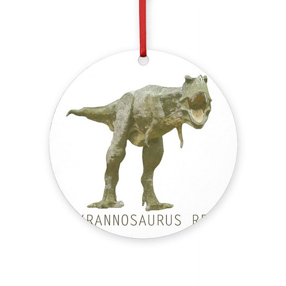 CafePress - Tyrannosaurus Rex -  Round Wood Ornament 4"