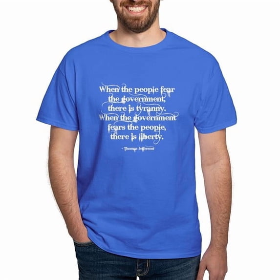 CafePress - Tyranny/Liberty Dark T Shirt - Men's Classic Cotton T-Shirts