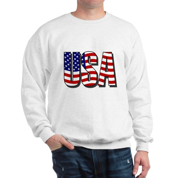 CafePress - U.S.A. Sweatshirt - Crew Neck Sweatshirt