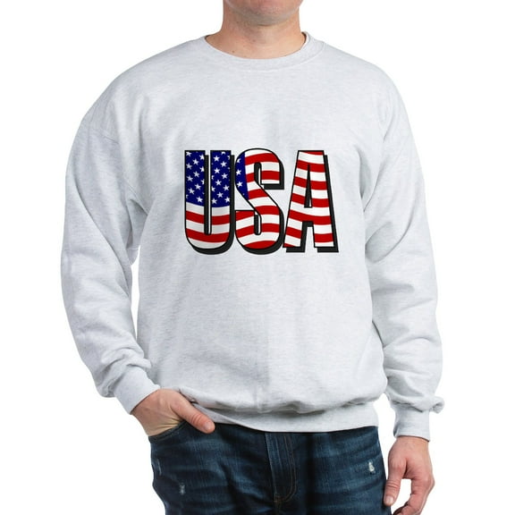 CafePress - U.S.A. Sweatshirt - Crew Neck Sweatshirt