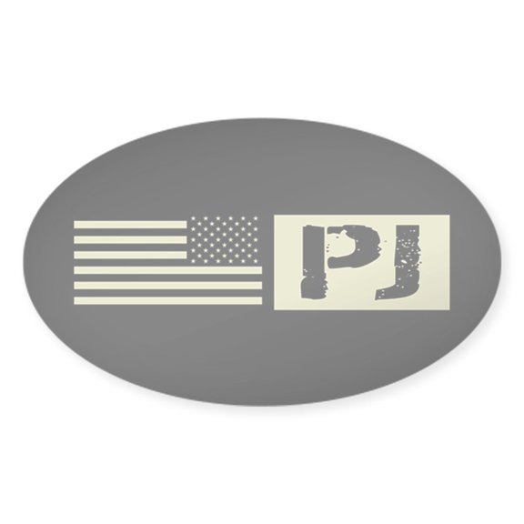 CafePress - U.S. Air Force: Pararescue (Black F - Sticker (Oval)