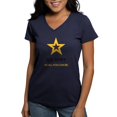thumbnail image 1 of CafePress - U.S. Army® Black And Gold L Women's V Neck T Shirt - Women's V-Neck Dark T-Shirt, 1 of 4