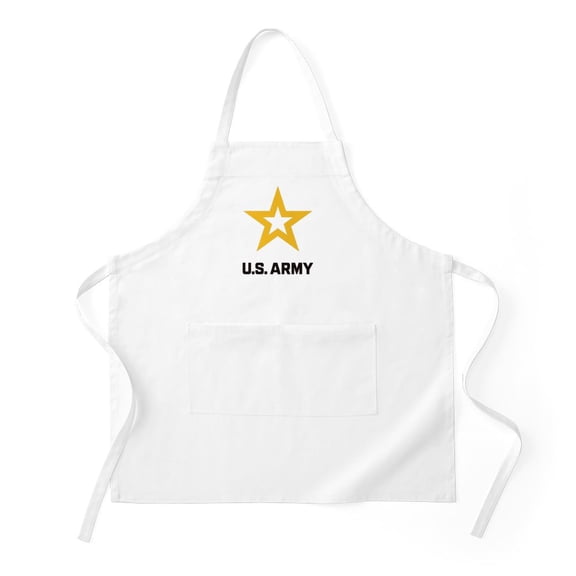 CafePress - U.S. Army® Black And Gold Logo - Kitchen Apron with Pockets, Grilling Apron, Baking Apron