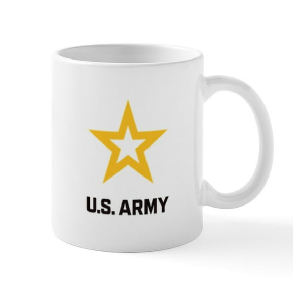 CafePress - U.S. Army® Black And Gold Logo Mugs - 11 oz Ceramic Mug - Novelty Coffee Tea Cup