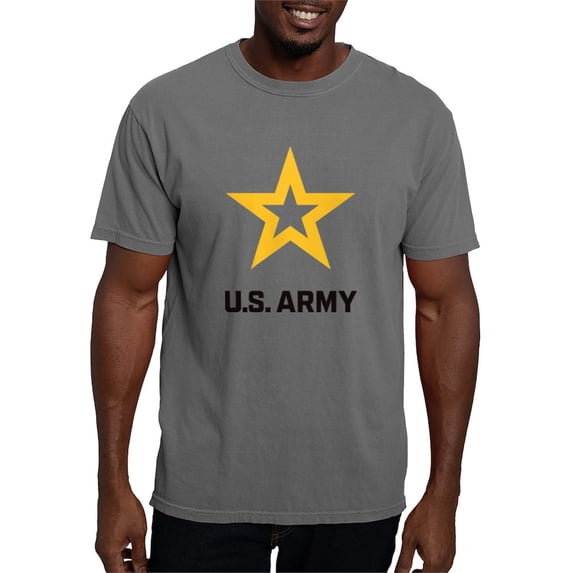 CafePress - U.S. Army® Black And Gold Logo T Shirt - Mens Comfort Colors Shirt