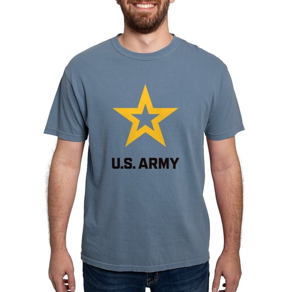 CafePress - U.S. Army® Black And Gold Logo T Shirt - Mens Comfort Colors Shirt