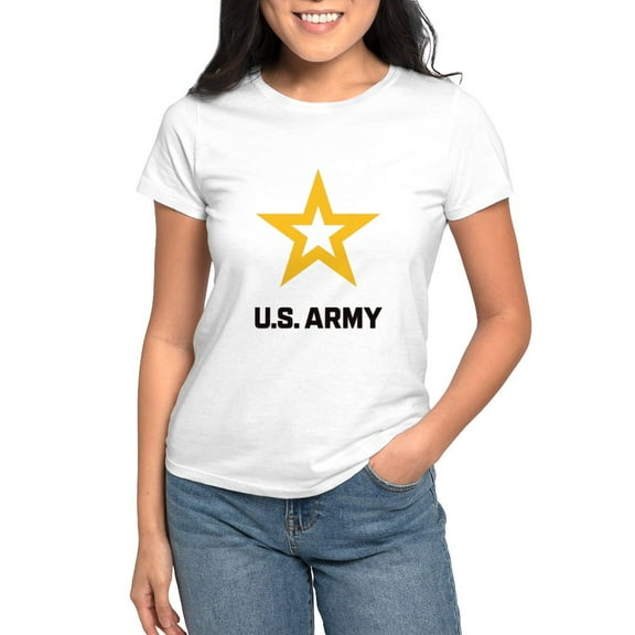 CafePress - U.S. Army® Black And Gold Logo T Shirt - Women's Classic T-Shirt