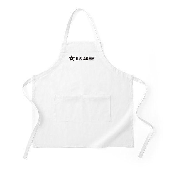 CafePress - U.S. Army® Black Horizontal Logo - Kitchen Apron with Pockets, Grilling Apron, Baking Apron
