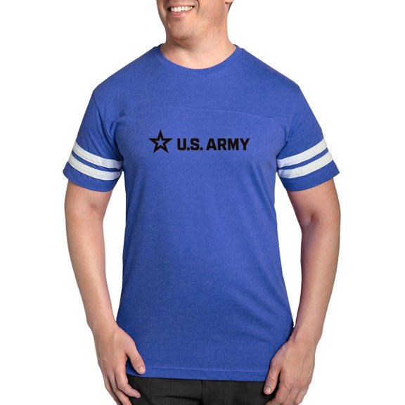 CafePress - U.S. Army® Black Horizontal Logo T Shirt - Mens Football Shirt