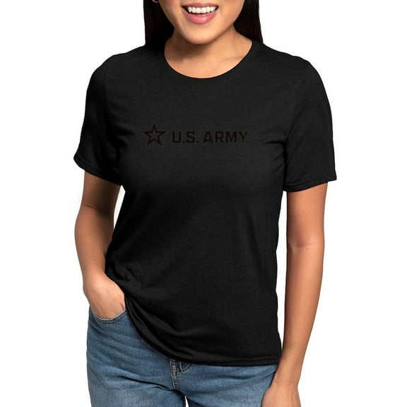 CafePress - U.S. Army® Black Horizontal Logo T Shirt - Womens Tri-blend T-Shirt
