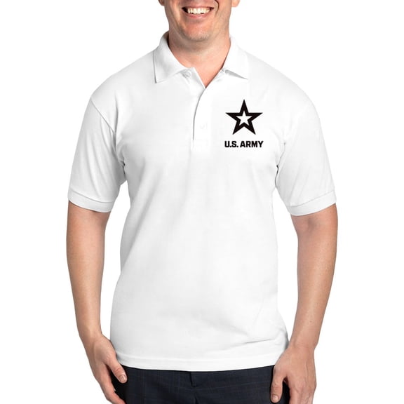 CafePress - U.S. Army® Black Logo Golf Shirt - Golf Shirt, Pique Knit Golf Polo