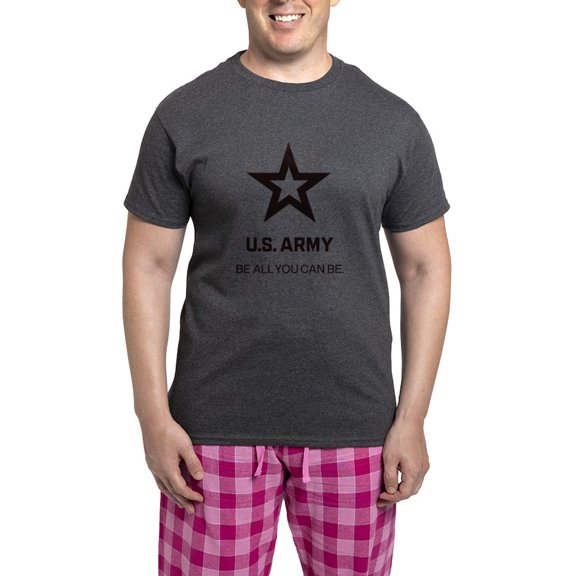 CafePress - U.S. Army® Black Logo Tagline - Men's Loose Fit, Cotton - 2 Piece Pajama Set