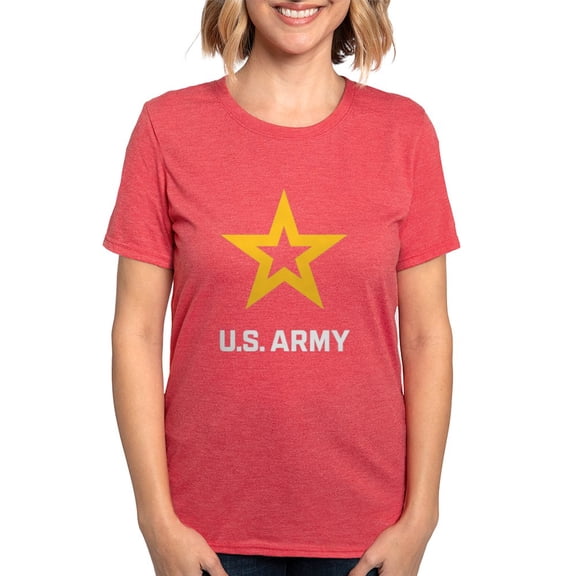 CafePress - U.S. Army® White And Gold Logo T Shirt - Womens Tri-blend T-Shirt