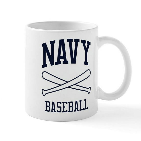 CafePress - U.S. Navy Baseball - 11 oz Ceramic Mug - Novelty Coffee Tea Cup