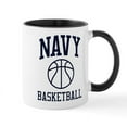 thumbnail image 1 of CafePress - U.S. Navy Basketball - 11 oz Ceramic Mug - Novelty Coffee Tea Cup, 1 of 4
