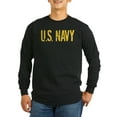 thumbnail image 1 of CafePress - U.S. Navy: Gold Stencil Long Sleeve Dark T Shirt - Long Sleeve Dark T-Shirt, 1 of 4