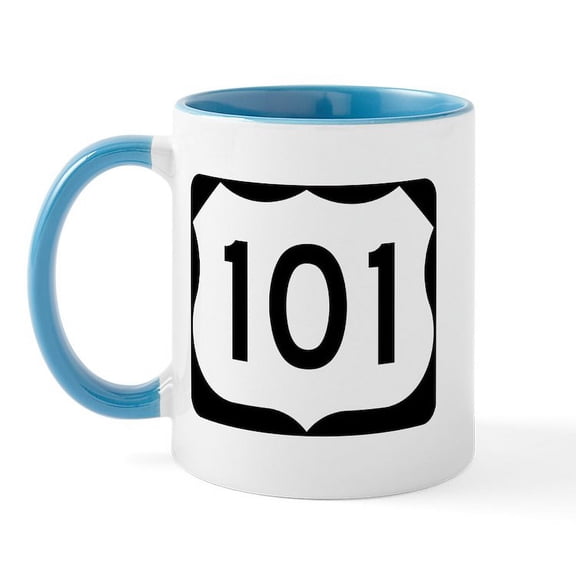 CafePress - U.S. Route 101 Mug - 11 oz Ceramic Mug - Novelty Coffee Tea Cup