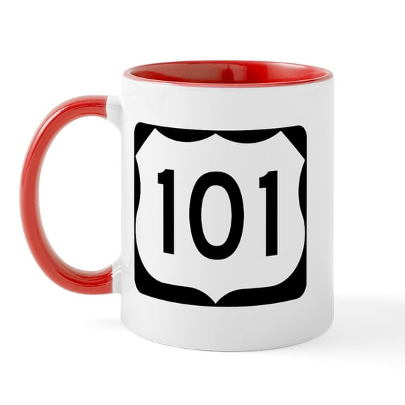 CafePress - U.S. Route 101 Mug - 11 oz Ceramic Mug - Novelty Coffee Tea Cup