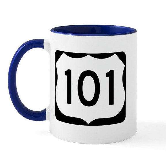 CafePress - U.S. Route 101 Mug - 11 oz Ceramic Mug - Novelty Coffee Tea Cup