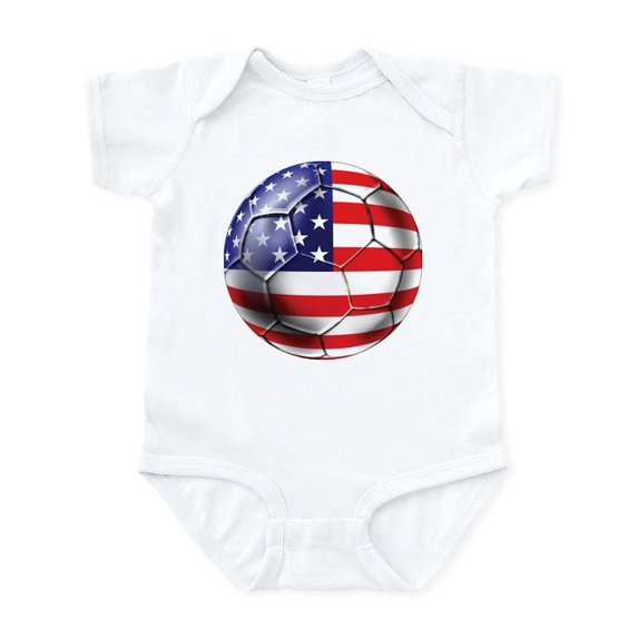 CafePress - U.S. Soccer Ball Infant Bodysuit - Baby Light Bodysuit, Size Newborn - 24 Months