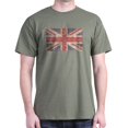 thumbnail image 1 of CafePress - UK Flag Distressed Dark T Shirt - Men's Classic Graphic Cotton T-Shirt, 1 of 4