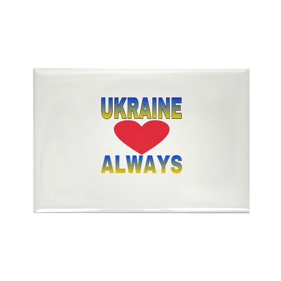 CafePress - UKRAINE ALWAYS Magnets - Rectangle Magnet, 2"x3" Refrigerator Magnet