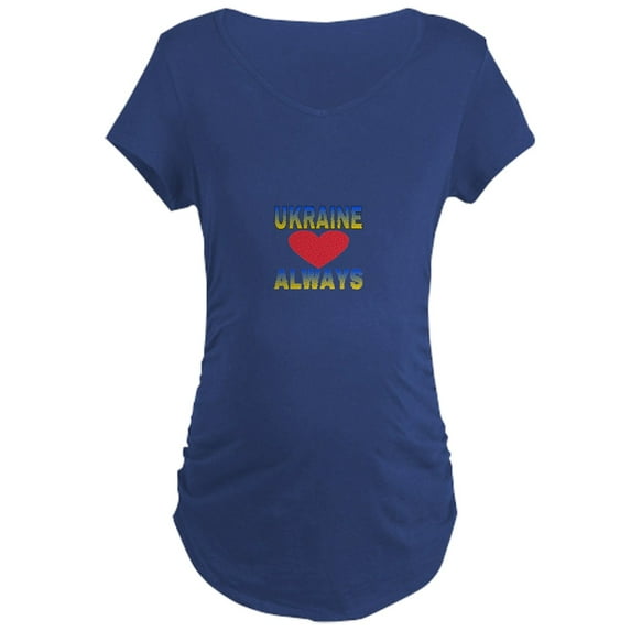 CafePress - UKRAINE ALWAYS Maternity T Shirt - Maternity Dark T-Shirt