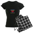 thumbnail image 1 of CafePress - UKRAINE ALWAYS Pajamas - Women's Short Sleeve Print T-Shirt and Pants Dark Cotton Pajama Set, 1 of 7