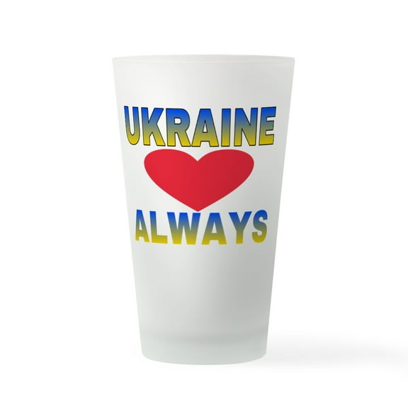 CafePress - UKRAINE ALWAYS - Pint Glass, Drinking Glass, 16 oz. CafePress